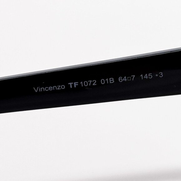 NEW TOM FORD SUNGLASSES VINCENZO TF1072 01B BLACK UNISEX EYEWEAR FT1072/S 01B
